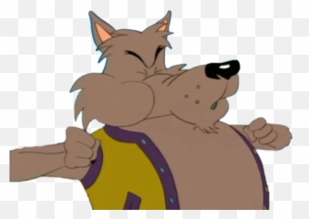 Wolf Badwolf Animal Blow Blowing Freetoedit - Cartoon Fictional Character Emoji