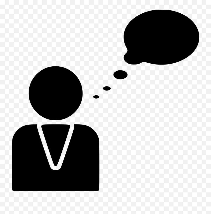 Male User Chat Message Bubble Thinking Svg - Thought Clipart Cloud Thinking Person Icon Emoji,Thinking Bubble Emoji