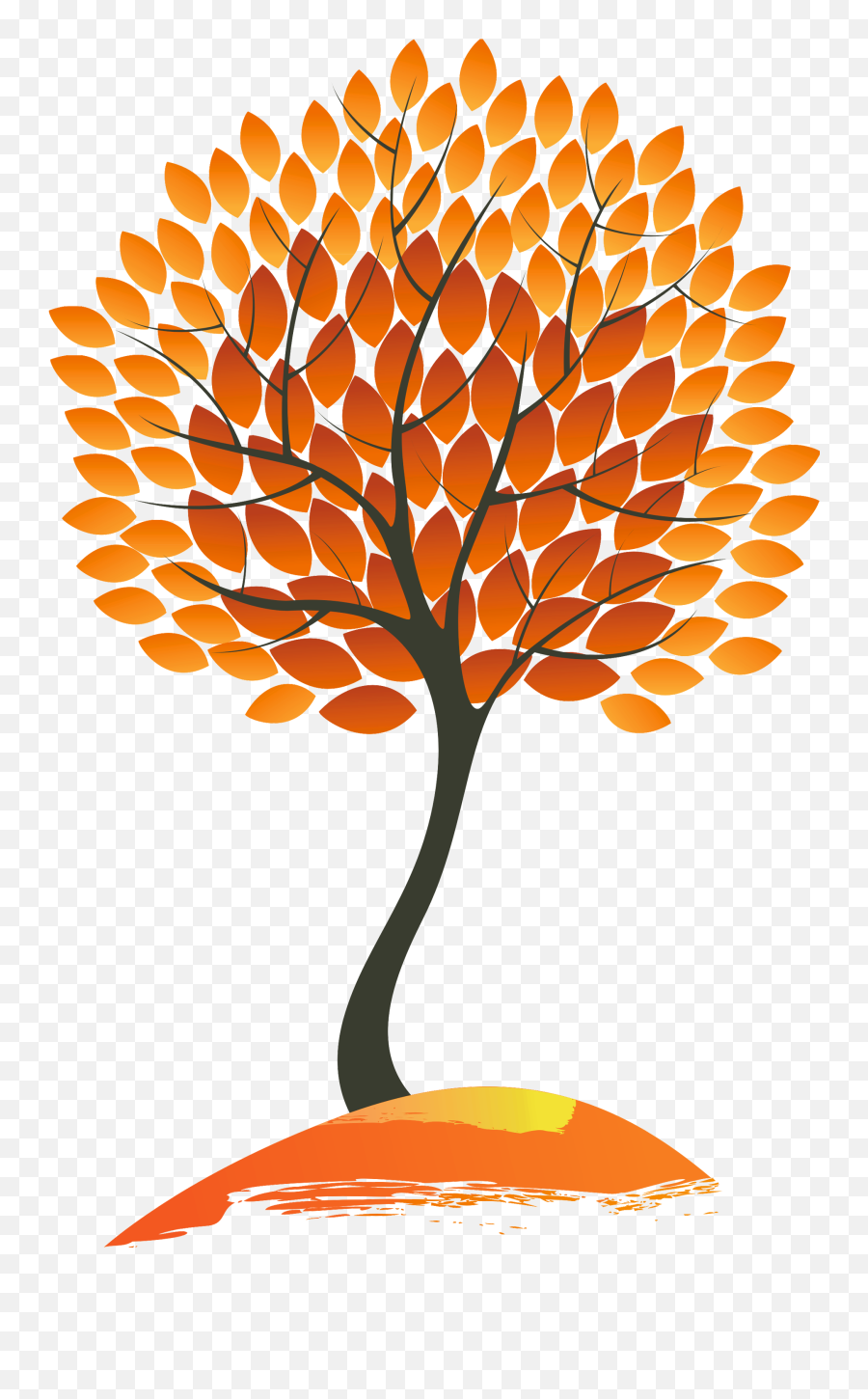 Fall Tree Autumn Tree Clipart Image - Autumn Tree Clipart Png Emoji,Autumn Emoji