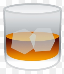 Sklenice Whisky Emoji Klipart - Whiskey Emoji,Shot Glass Emoji