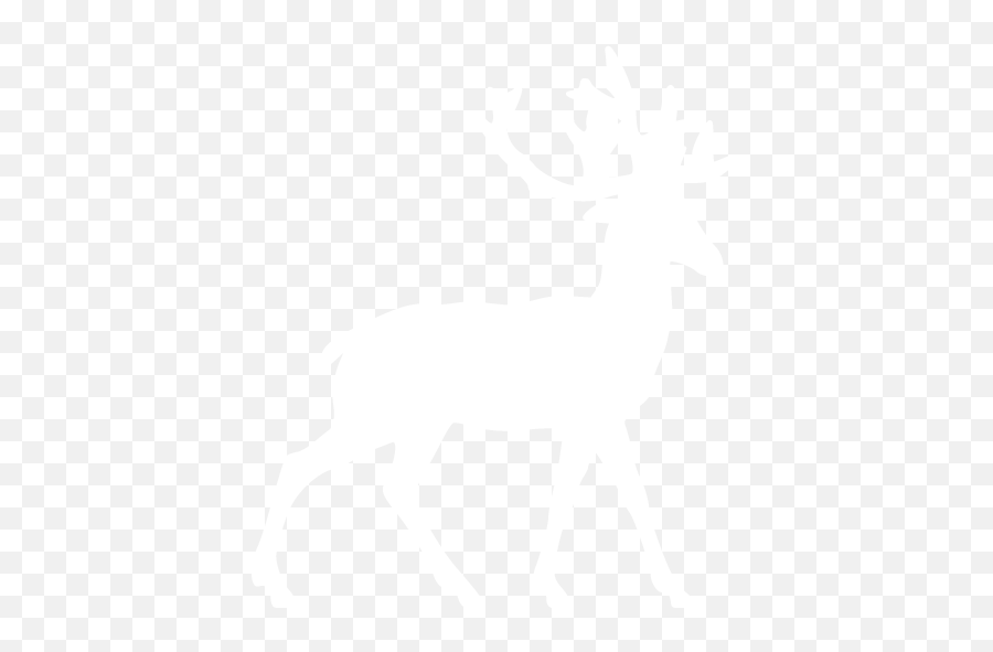 White Deer Icon - Deer Png White Emoji,Deer Emoticon