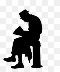 Free Old Newspaper Newspaper Images - Old Man Sitting Silhouette Png Emoji,Watch Emoji Movie Online Free