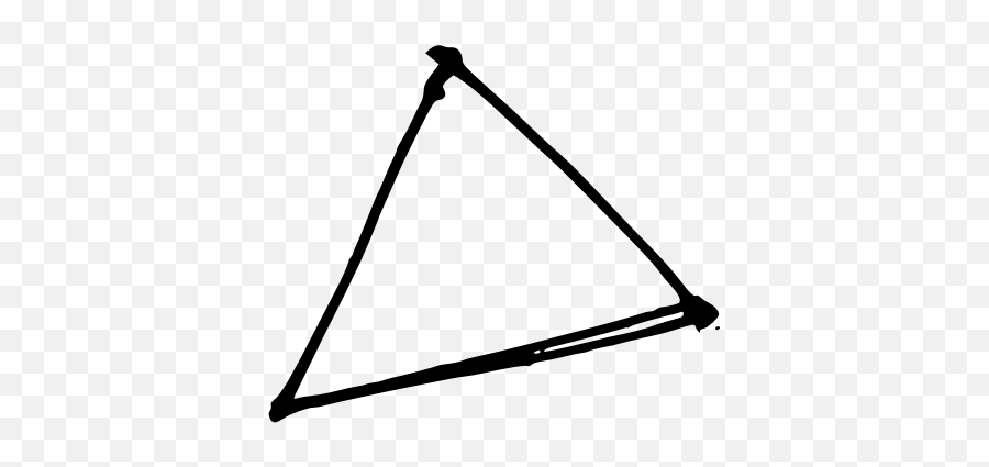 Triangle - Transparent Hand Drawn Triangle Emoji,Shit Emoticon