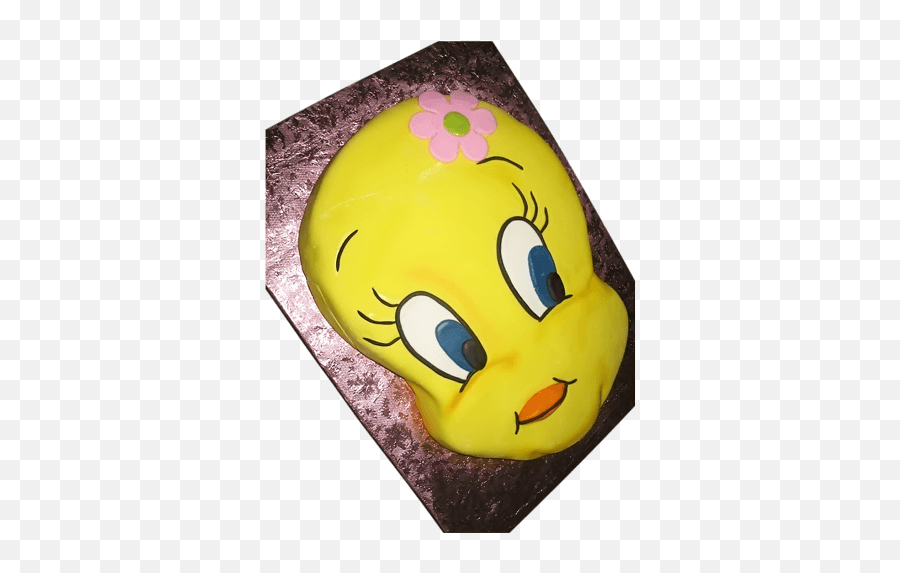 Sculpted Tweety Bird Cake - Cake Emoji,Cake Emoticon