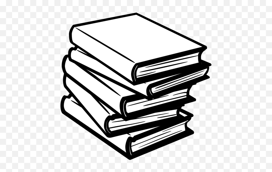 Pile Of Books - Books Black And White Emoji,Stack Of Books Emoji