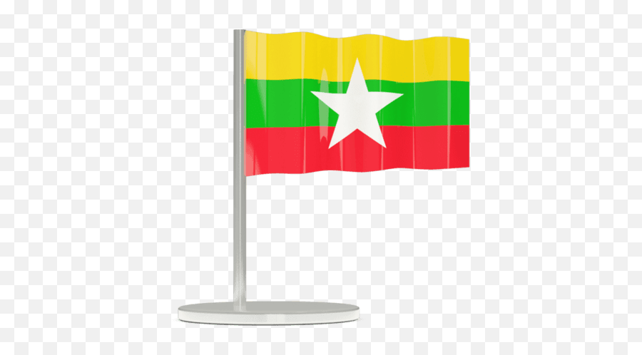 Myanmar Flag Emoji - Myanmar Flag Gif,Chinese Flag Emoji