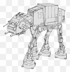 At Imperial Walker Vector Illustration - Star Wars Vehicles Clipart Emoji