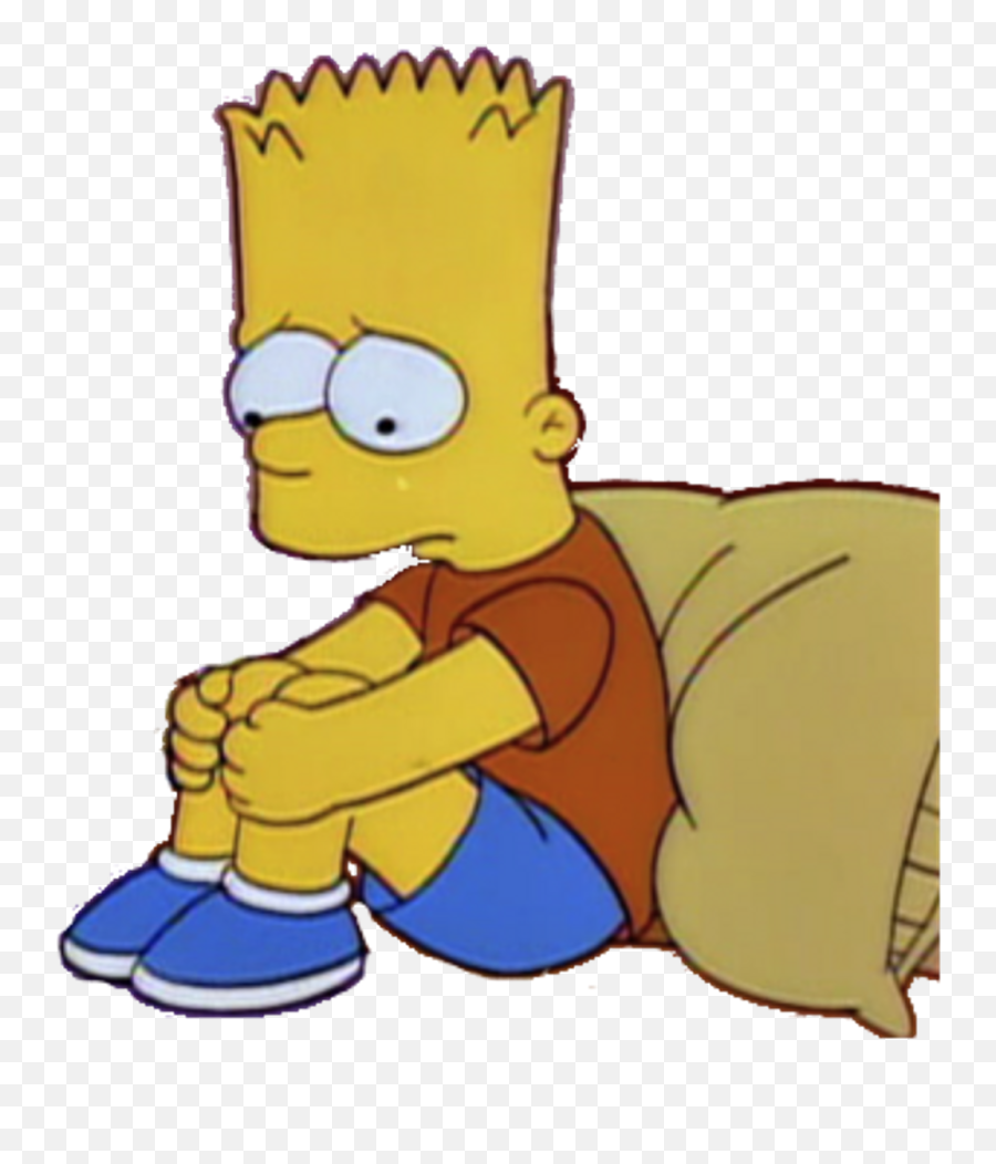 Download Sad Simpsons And Bart Image Bart Simpson Sad Png Emoji Free Transparent Emoji Emojipng Com - bart simpson roblox meme