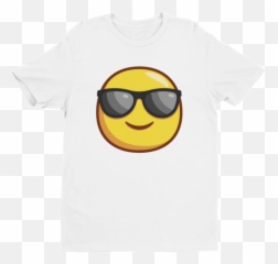 Cool Guy Emoji Short Sleeve Next Level T - Kawaii Shirt Drawings