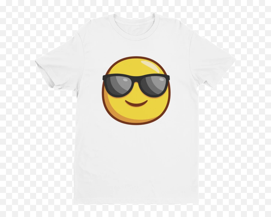Cool Guy Emoji Short Sleeve Next Level T - Kawaii Shirt Drawings,Emoji T Shirts