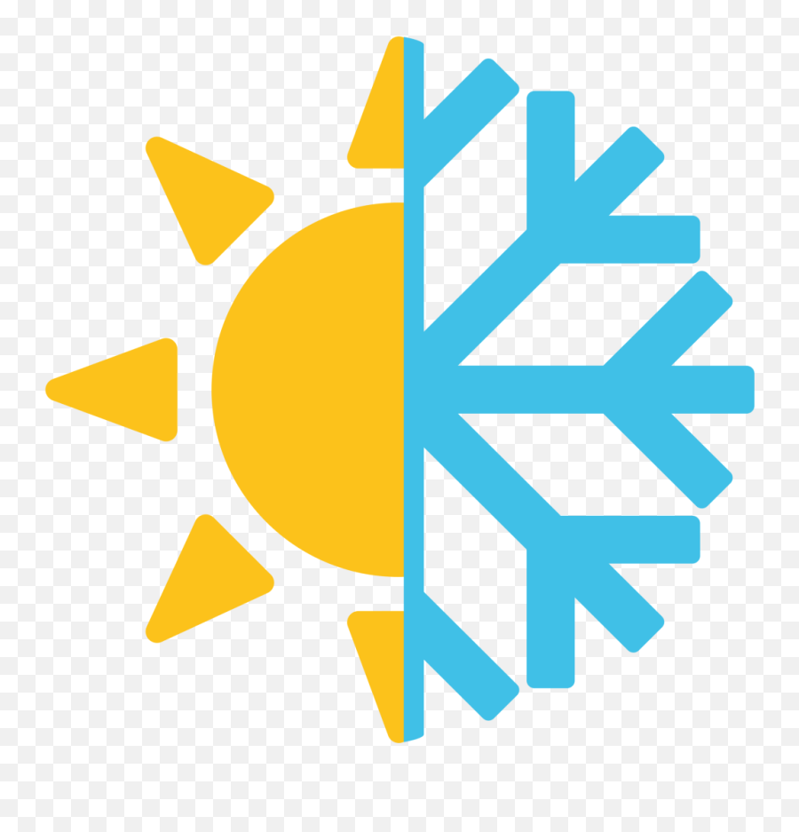 Snow Emoji Png Picture - Cold And Hot Symbol,Snow Flake Emoji