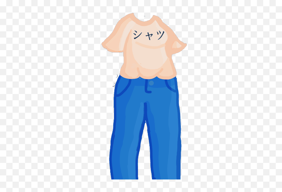 Gachaclothing Shirt Pants Jeans Cute - Outfits Gacha Life Vsco Girl Oversized T Shirt Transparent Background Emoji,Emoji Shirt And Pants