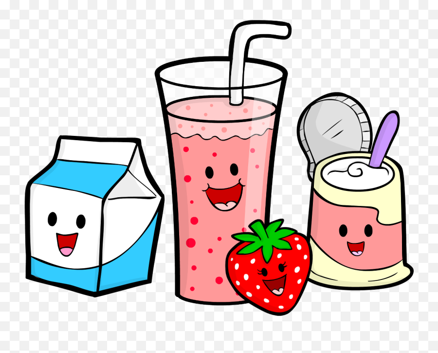 Smoothie Clipart Animated Pencil And In - Cute Healthy Food Clipart Emoji,Smoothie Emoji