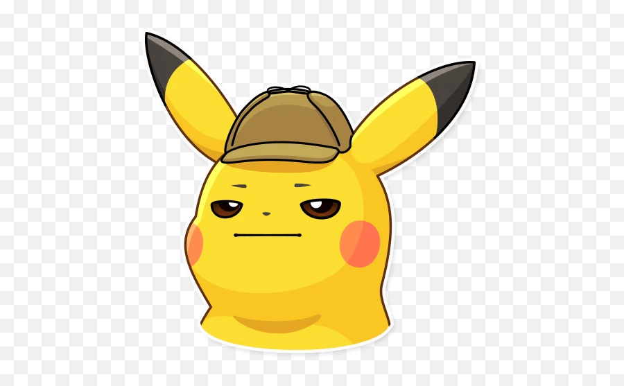 Sticker Pikachu Detetive Telegram Emoji,Emoji Detective