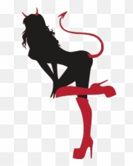 Gtsport - Sexy Devil Silhouette Png Emoji