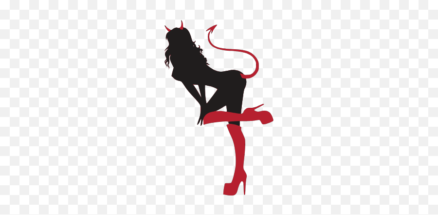 Gtsport - Sexy Devil Silhouette Png Emoji,Fire Devil Girl Emoji