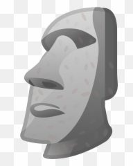 Noto Emoji Oreo 1f5ff - Emoji Moai,Metal Horn Emoji