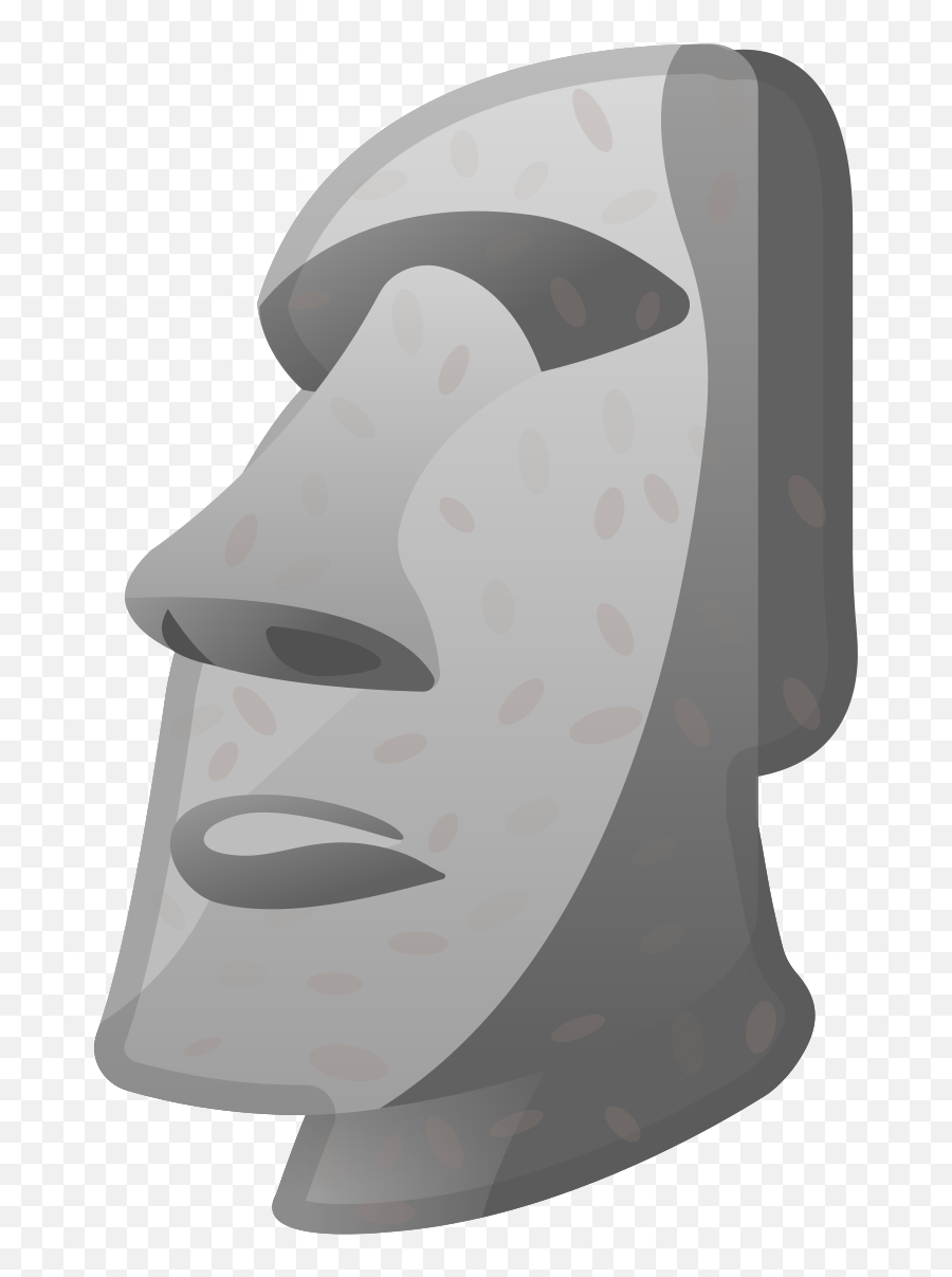 Noto Emoji Oreo 1f5ff - Emoji Moai,Metal Horn Emoji