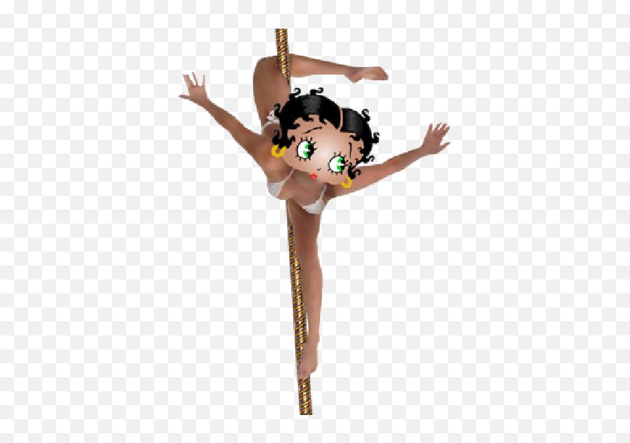 Betty Boop Pole Dancer Clip Art - Betty Boop Pole Dance Emoji,Pole Dancing Emoticon