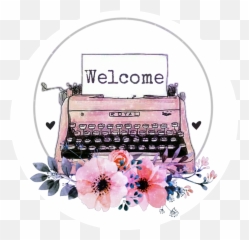Typewriter Flowers Writing Freetoedit - Sticker Emoji