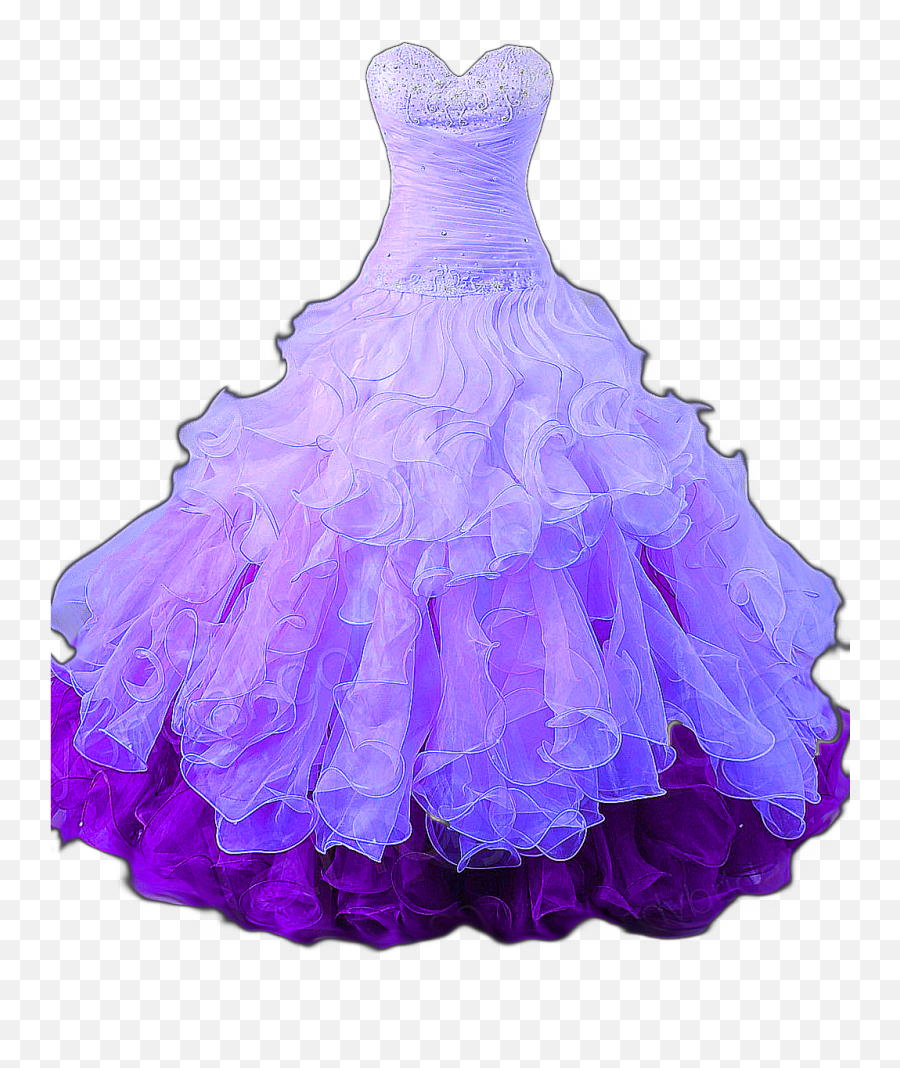 Gown Dress Prom Purple Sticker By Åsa - Prom Dresses With No Background Emoji,Emoji Gown