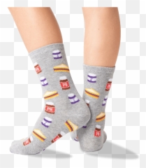 Kids Peanut Butter And Jelly Socks - Emoji