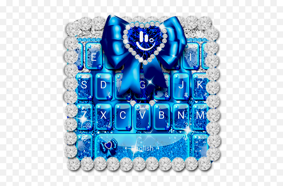 Blue Glitter Bow Keyboard Theme On Google Play Reviews Stats - Dot Emoji,Bowing Emoji