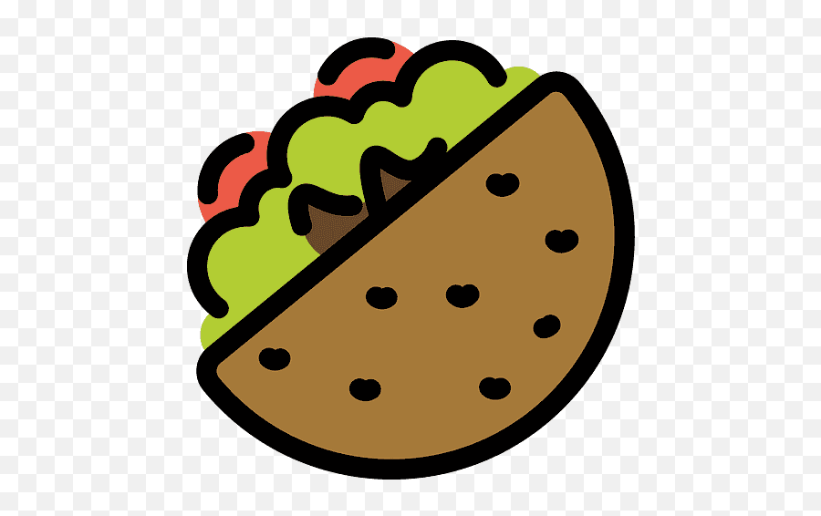 Stuffed Flatbread Emoji Clipart - Emoji,Burrito Emoji