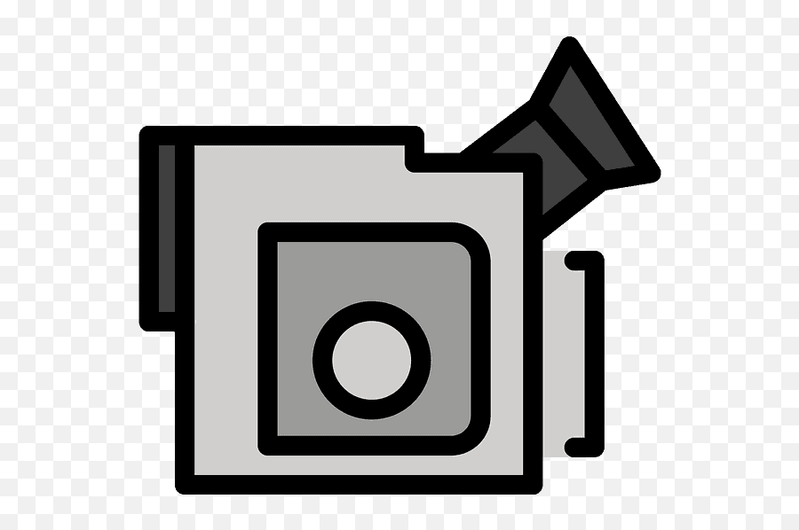 Video Camera Emoji Clipart - Video Camera,Flash Emoji