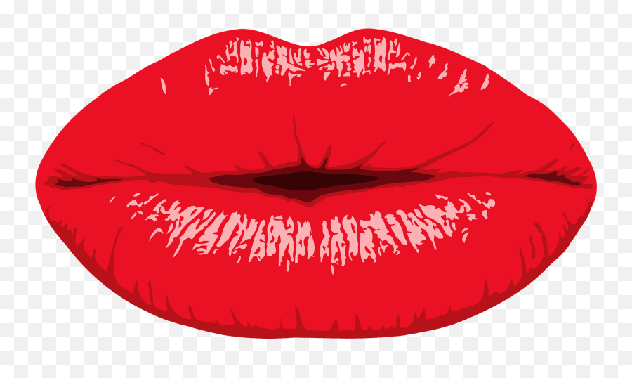 Red Lips Clipart - Lips Blowing A Kiss Clipart Emoji,Lips Sealed Emoji