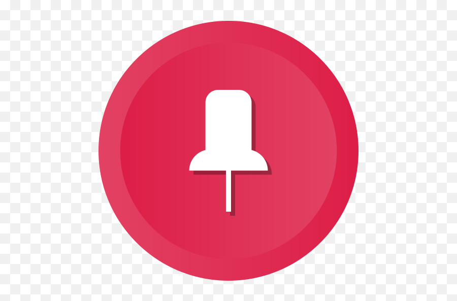 Fasten Pin Push Pushpin Tack Thumb Thumbtack Icon - Vertical Emoji ...