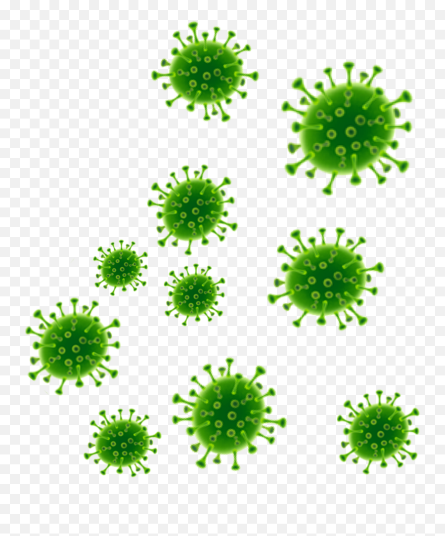 Corona Coronavirus Bacteria Green Emoji - Bacteria Picsart,Bacteria Emoji
