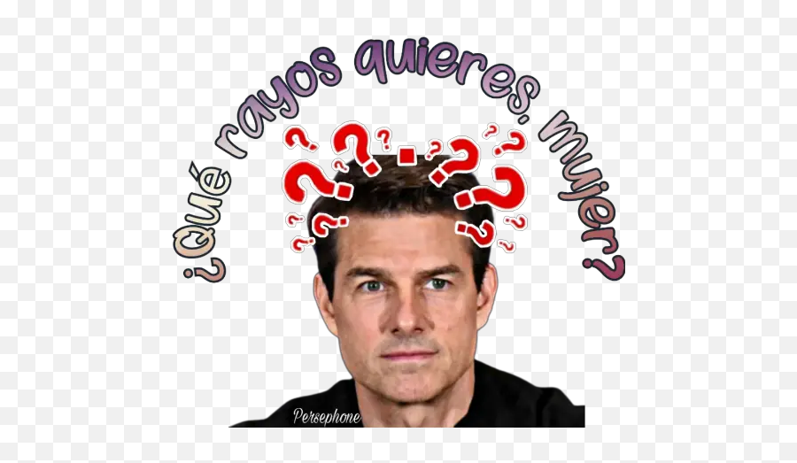 Tom Cruise Stickers For Whatsapp - Hair Design Emoji,Cruise Emoji