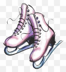Clipart Shoes Ice Skate - Cartoon Picture Of Skates Emoji