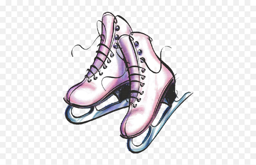 Clipart Shoes Ice Skate Clipart Shoes - Cartoon Picture Of Ice Skates Emoji,Ice Skating Emoji