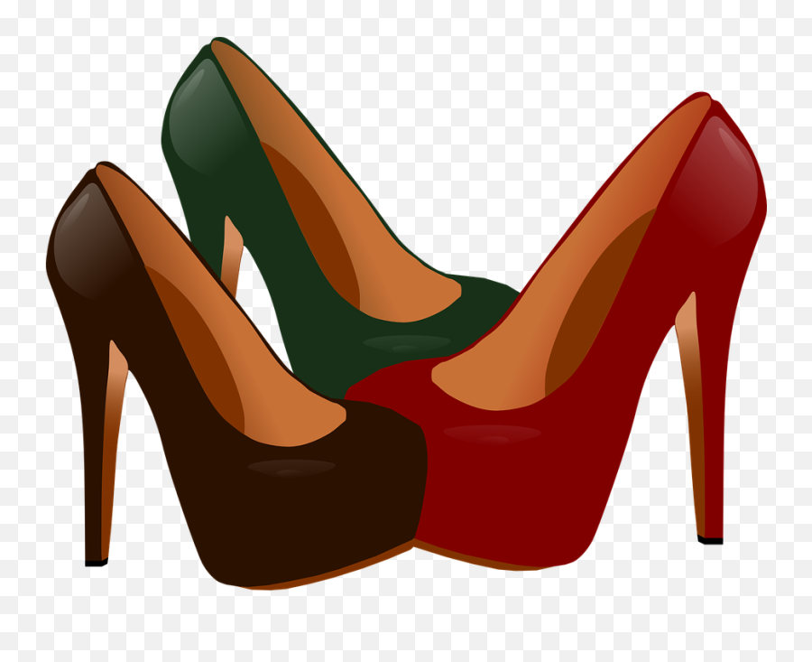 Heels Shoes Red - Shoe Shoe Clipart Emoji,Emoji Converse Shoes