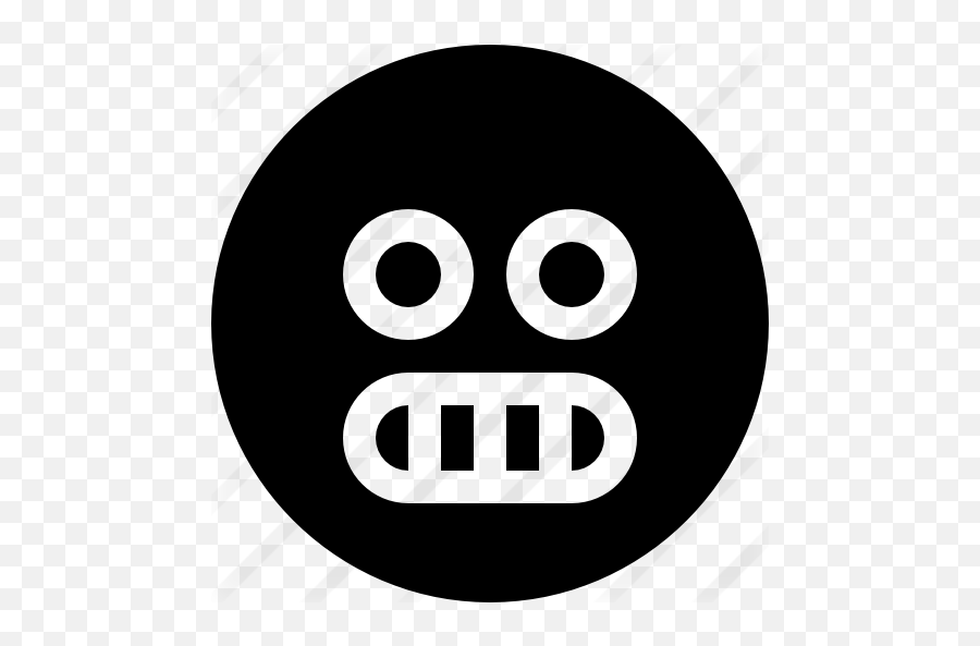 Creepy - Circle Emoji,Creepy Emoticons