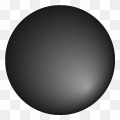 Realistic Go Stone - Black Emoji