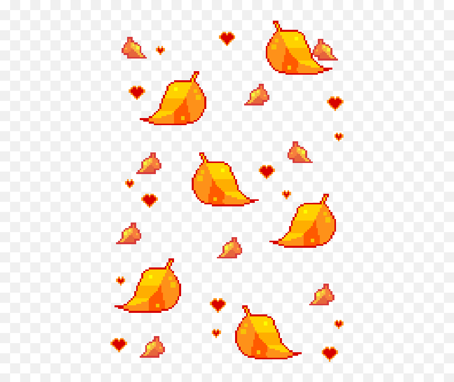 Top Falling Leaves Gif Stickers For Android Ios - Falling Leaves Pixel Art Emoji,Fall Emoji