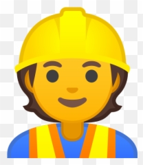 Construction Worker Emoji - Emoji Levanta La Mano,Construction Emoji