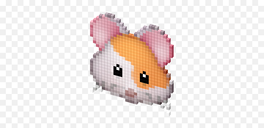Hamster Emoji Cursor - Craft,Narutomaki Emoji