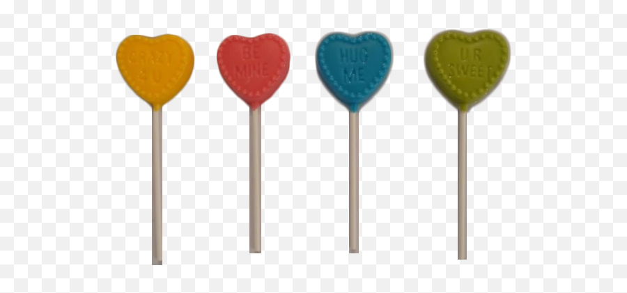 Conversation Heart Chocolate Lollipops - Lollipop Emoji,Emoji Lollipop Candy