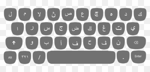 Jawi Posisi Normal - Autocollant Clavier Qwertz Suisse Emoji