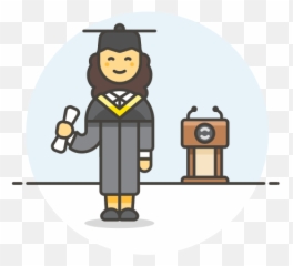 Graduate Female Icon - Graduation Emoji