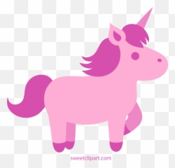 Cute Pink Unicorn Clipart Free Clip Art - Clipartix Transparent Cute Cartoon Horse Emoji,Unicorns Emoji