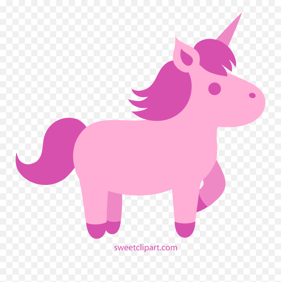 Cute Pink Unicorn Clipart Free Clip Art - Clipartix Transparent Cute Cartoon Horse Emoji,Unicorns Emoji