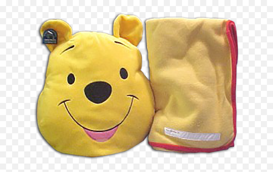 Cuddly Collectibles - Winnie The Pooh And Friends Stuffed Blanket Pooh Emoji,Eeyore Emoticons
