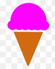 Free Ice Cream Scoop Silhouette Download Clip Art - Emoji