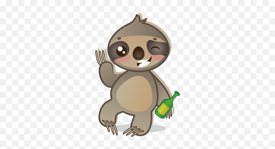 Sloth Emoji By Edmund Sullivan - Cartoon,Hungry Emoji Iphone