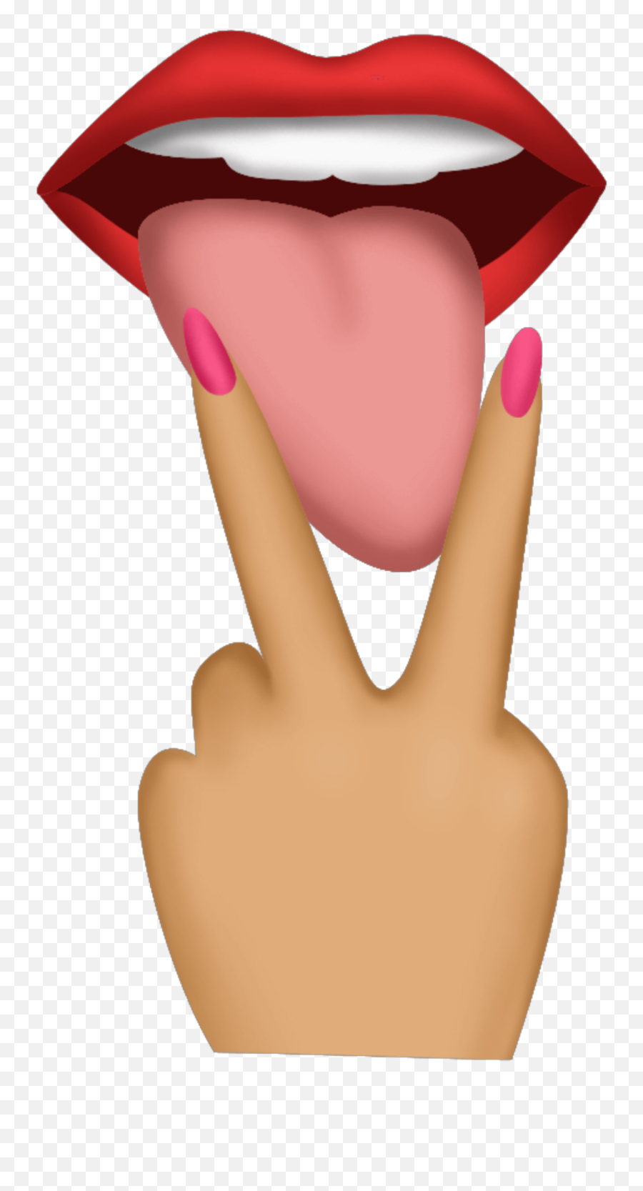Emoji Badgirl Lips Sticker By Alteregoss - Sign Language,Lips Emoji